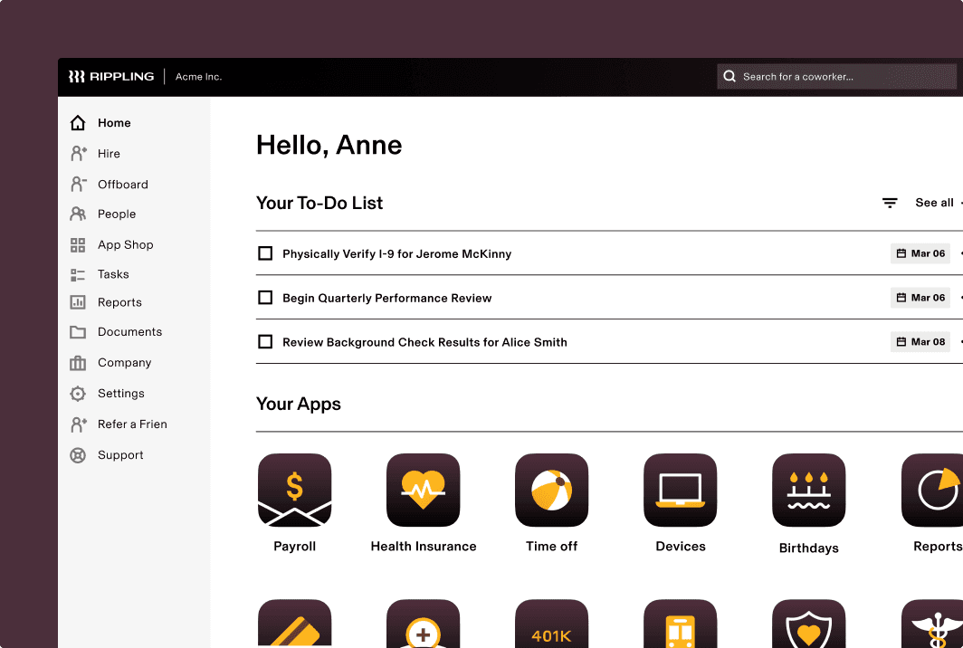 Product screenshots